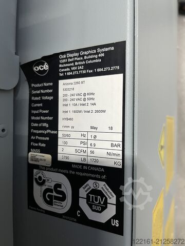 Oce Arizona 2260 XT low mileage in good condition