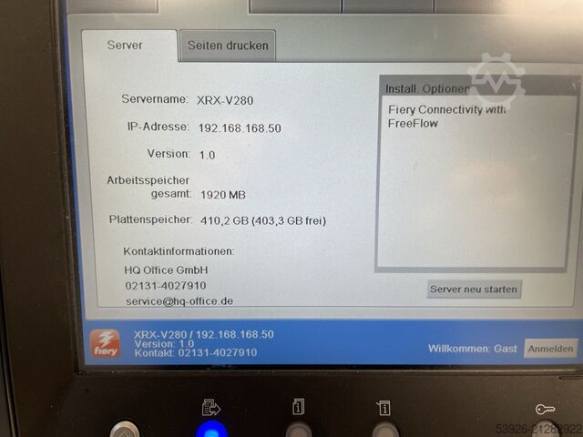 Xerox Versant 280 Press only 560.000 clicks
