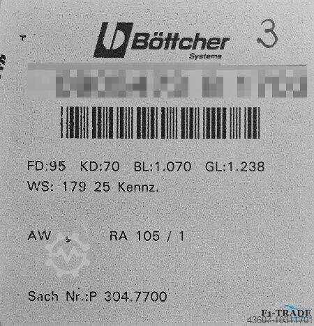 Новый ролик для формования чернил Böttcher KBA RA 105