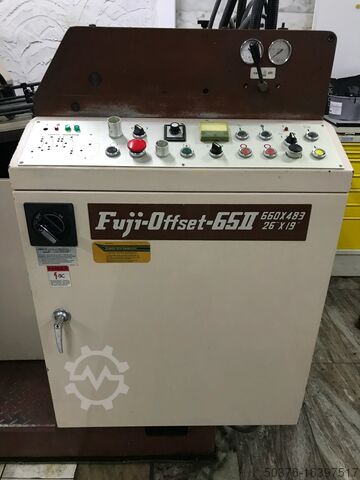 Fuji 65 ii — 2-красочная «прямая» офсетная машина 48x66 см, последняя модель в линейке fuji 65. Shinohara Fuji 65II