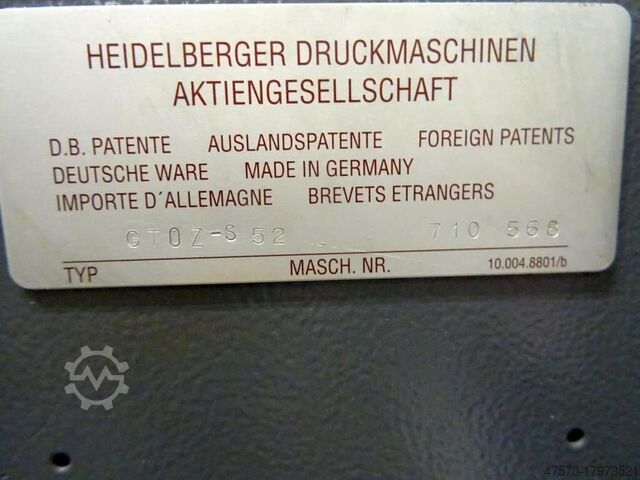 Heidelberg GTOZ-S52