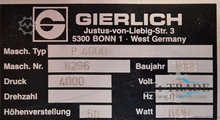 Gierlich P 4000