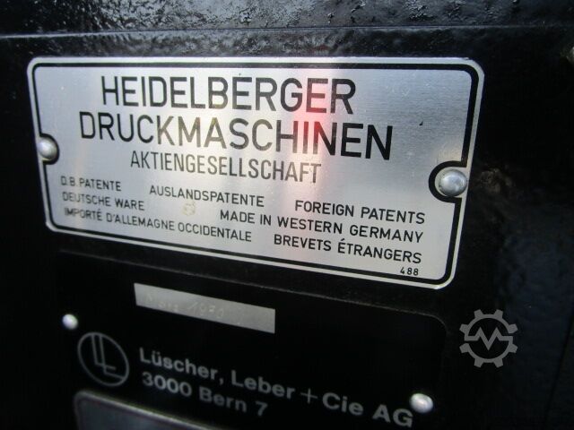 HEIDELBERG TIEGEL A4 MIT HEISSFOLIENPRÄGEEINRICHT