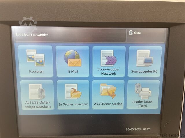 Xerox D110 only 92.100 Clicks incl. Finisher, Paperdeck