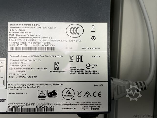 Ricoh PRO C 5300s incl. Fiery, Finisher, Paper deck