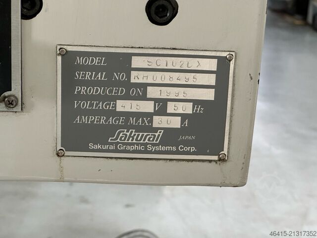 Sakurai SC 102 DX Trumax — трафаретная печатная машина (стоп-цилиндр)