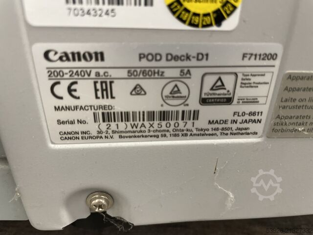 Canon imagePRESS C10000VP с Fiery QX100-25, POD Deck D1 и Booklet Finisher AN2