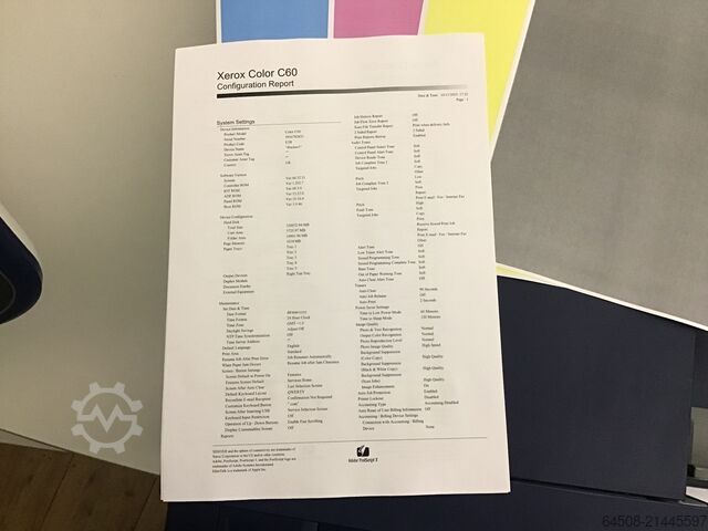 XEROX Digital Color Press C60 с FIERY EX‑i C60/70 и откидывающим лотком