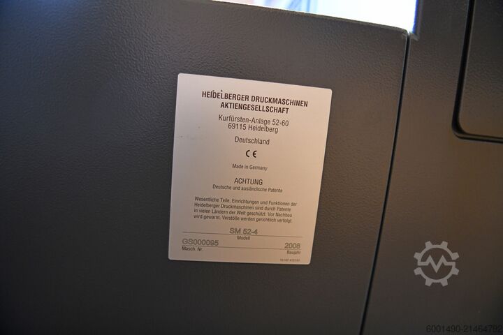 Heidelberg SM 52 Vierfarben, 4-красковая, блок нумерации 15 голов