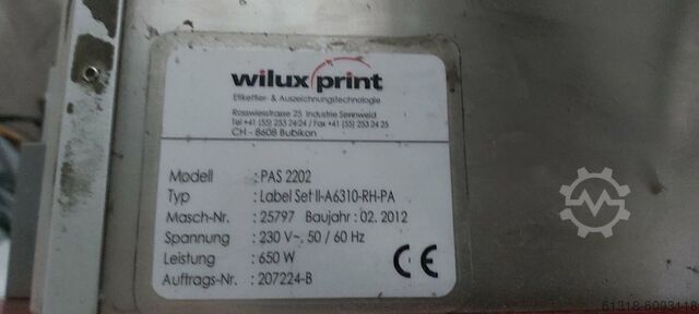 Wilux PAS2202 / Label set II-A6310-RH-P