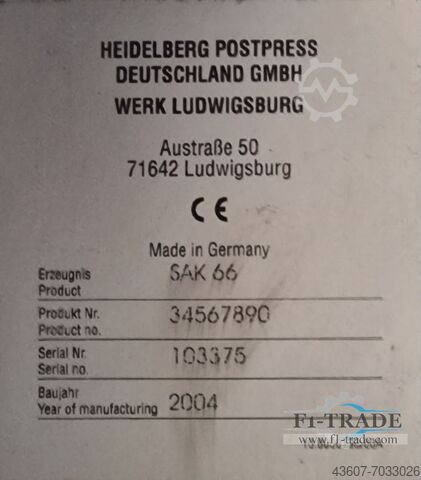 Heidelberg SAK 66