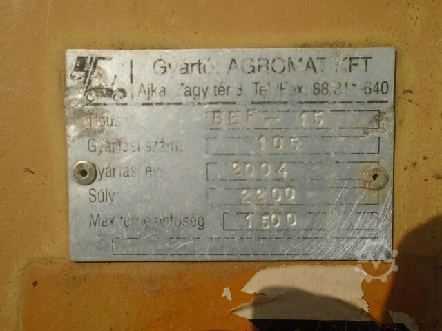 Гидравлический штабелер AGROMAT BEF-15